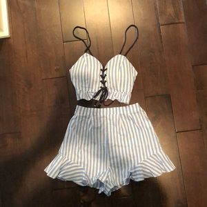 Adorable Stripes Two Piece Set